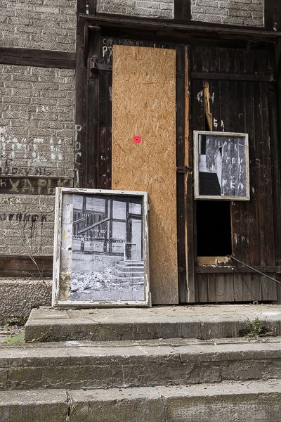 Witness — installation view with peephole