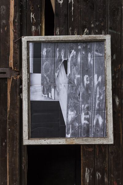 Witness — framed photograph in window frame